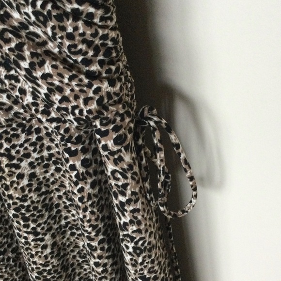Vintage animal print faux wrap dress - Picture 4 of 4